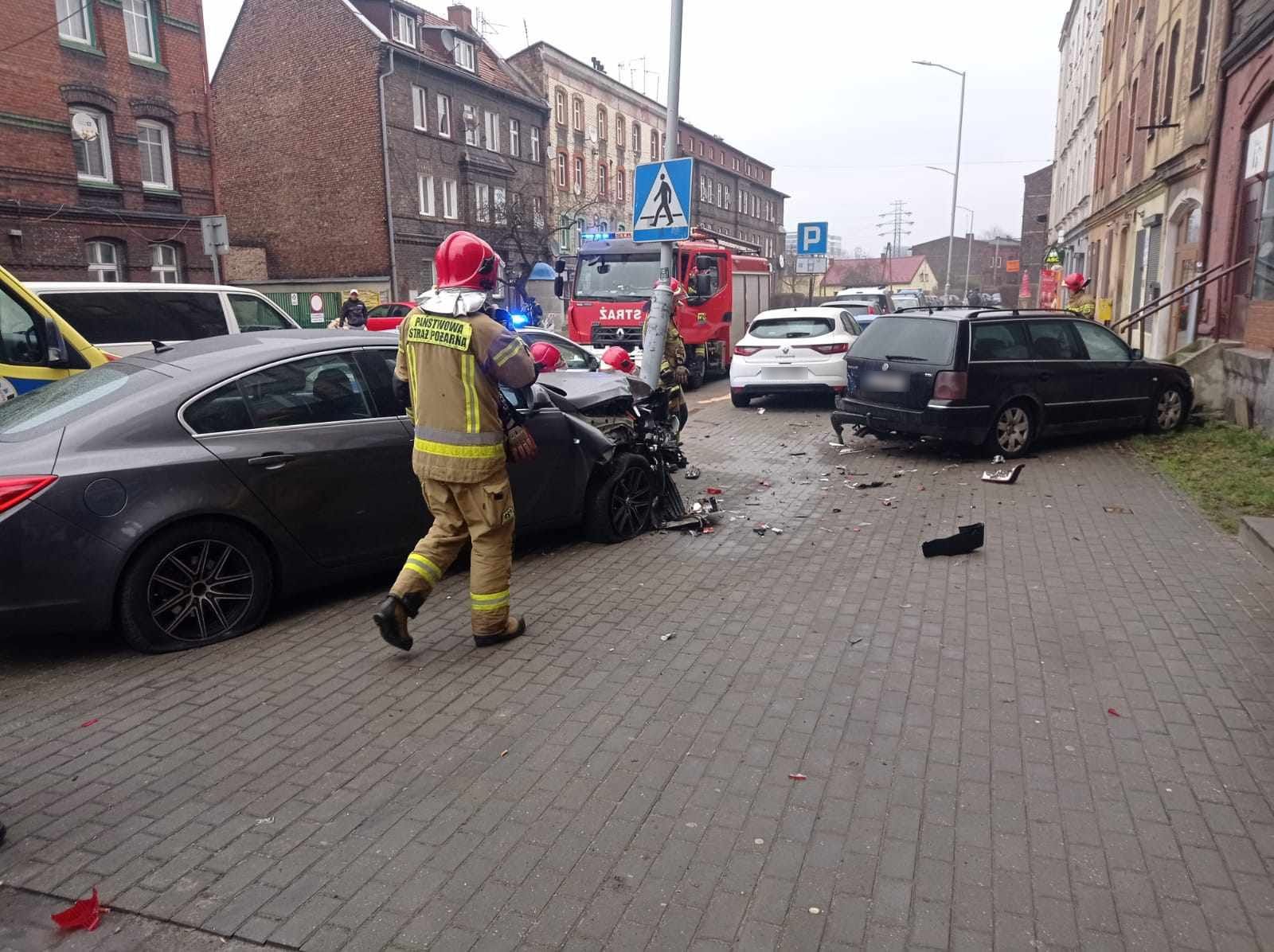 wypadek gliwicka katowice nietrzeźwy kierowca