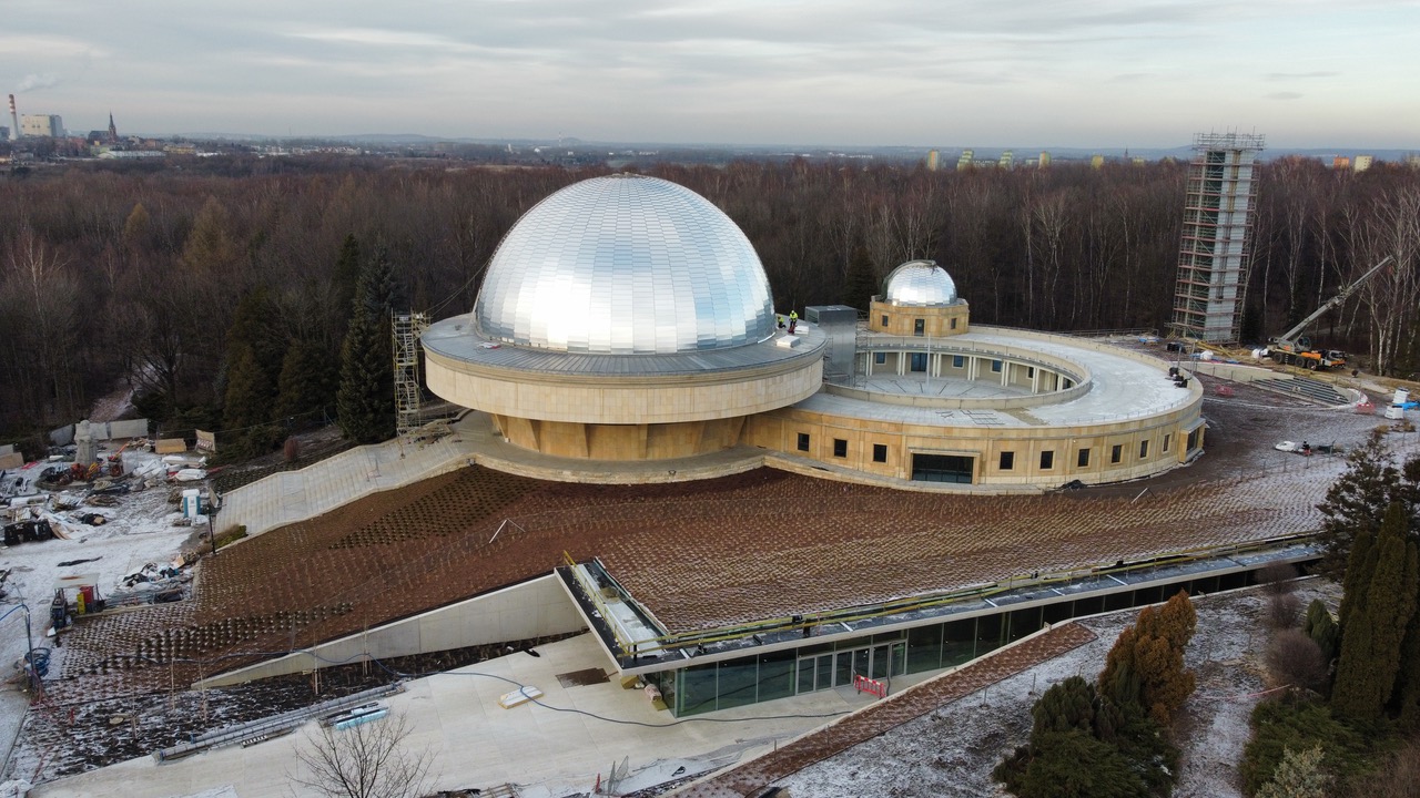 Fot. Jarosław Juszkiewicz. Otwarcie Planetarium - Śląskiego Parku Nauki planowane jest w połowie 2022 roku