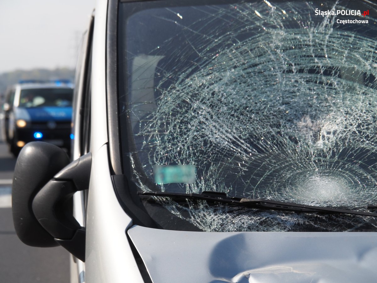 Fot. Policja Śląska. Śmiertelny wypadek w Częstochowie. Nie żyje rowerzysta