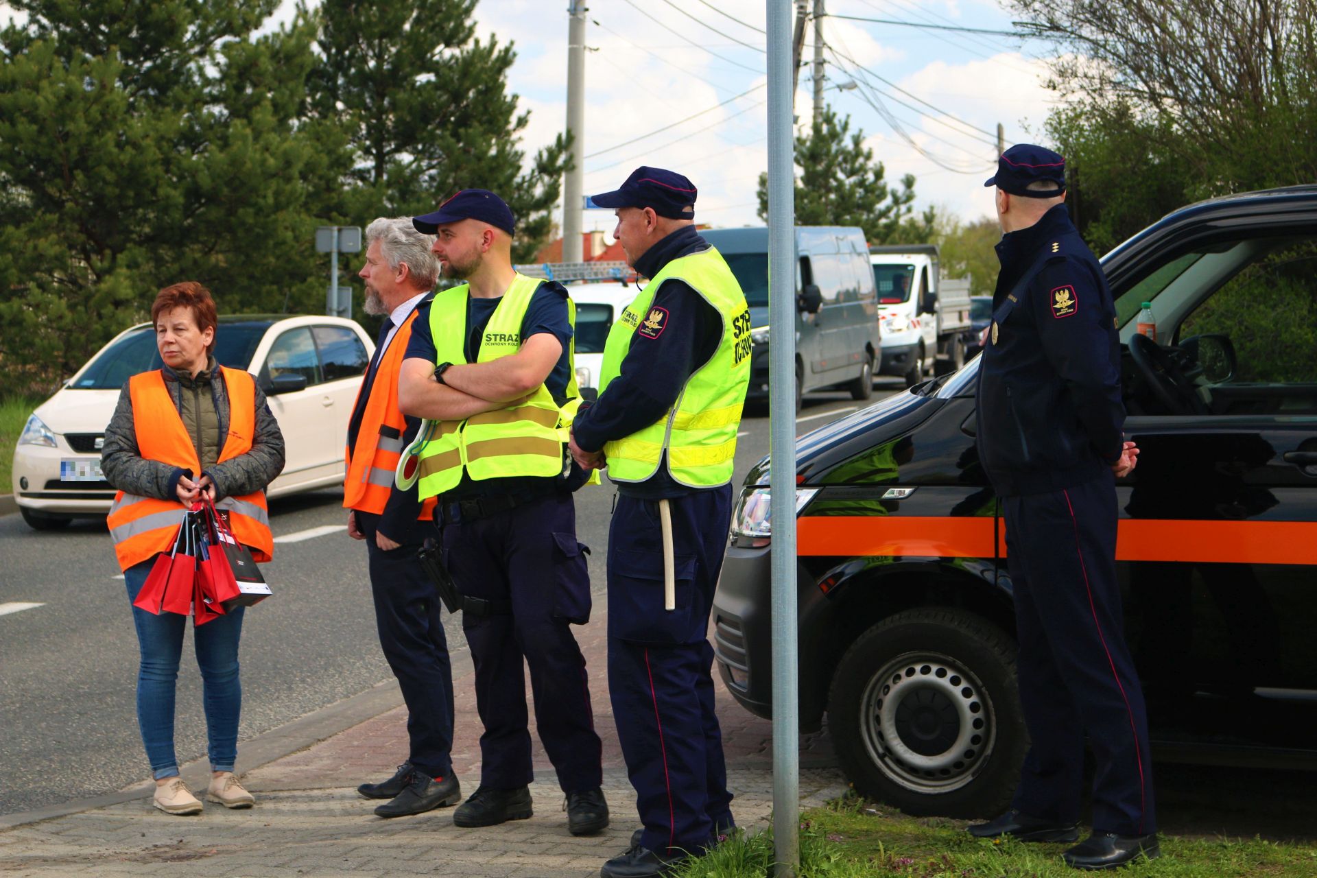 Fot. Klaudia Krowicka/WKATOWICACH.eu. Działania w Katowicach były prowadzone na przejeździe kolejowym w Podlesiu przy ulicy Słonecznikowej 