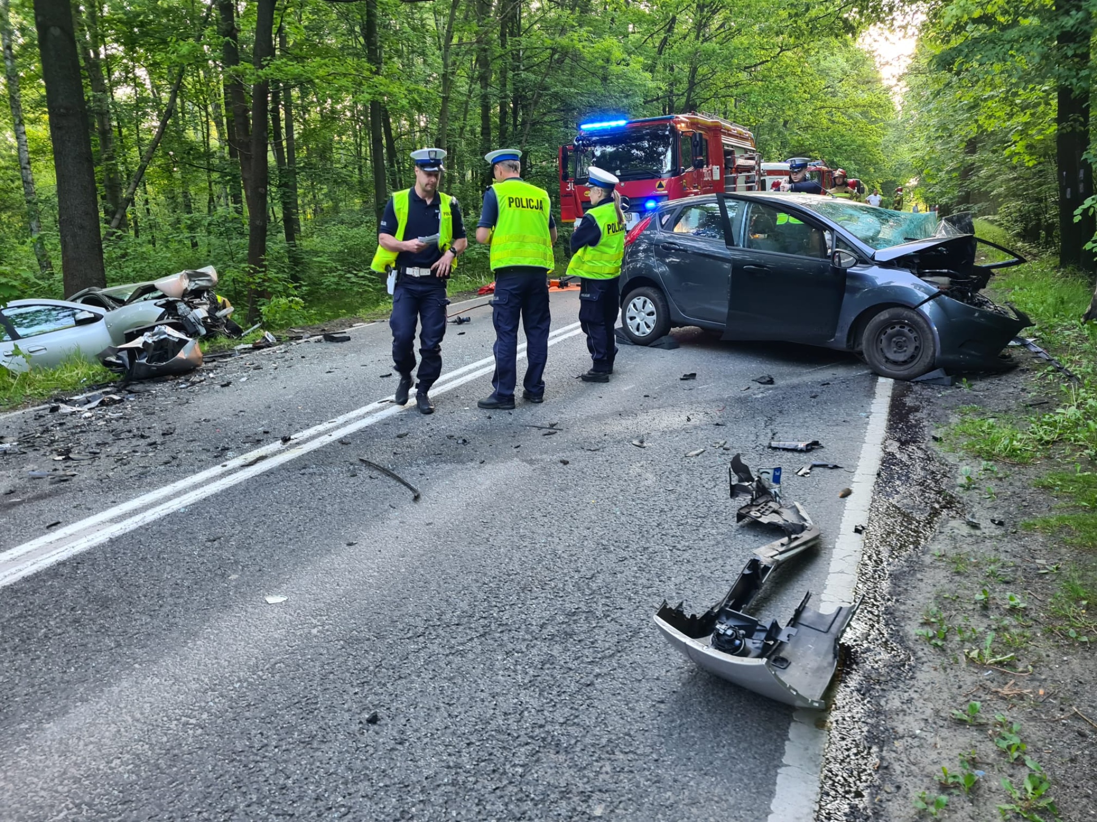 Wypadek na Mysłowickiej w Katowicach