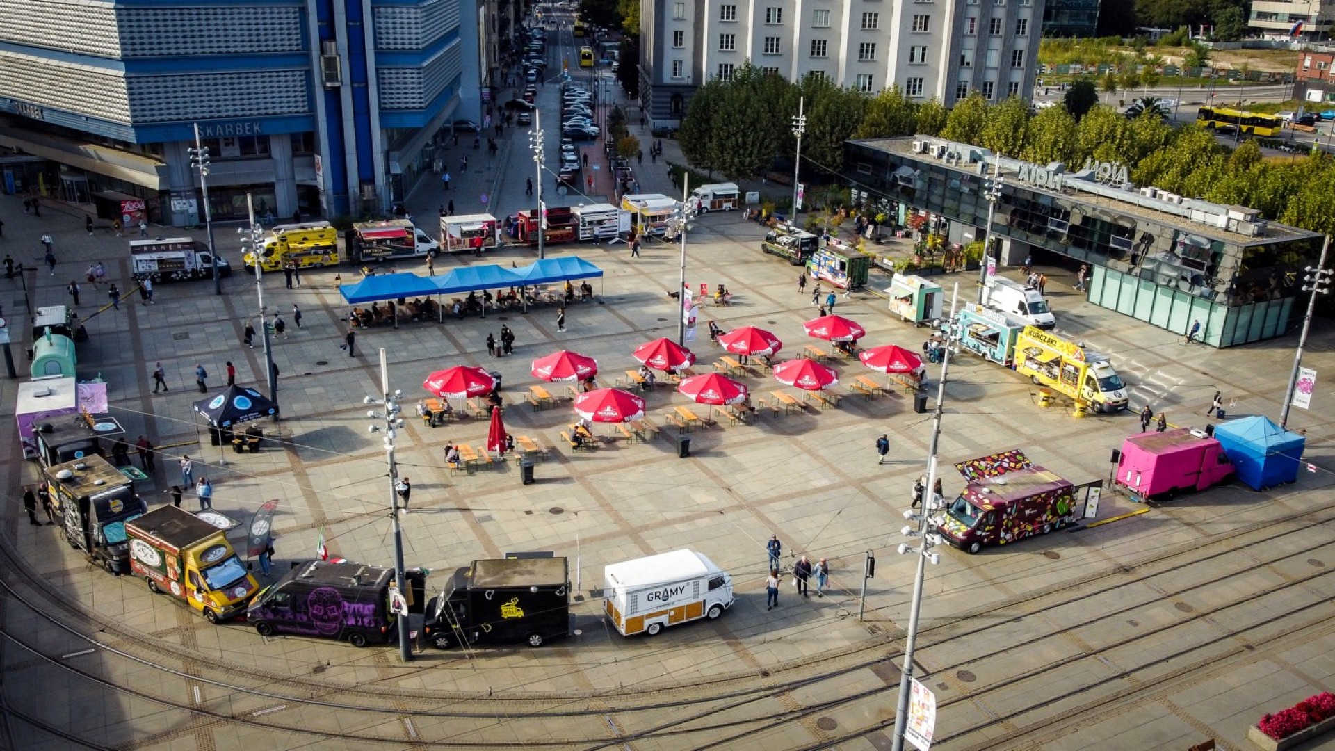 street food polska festival na rynku w Katowicach