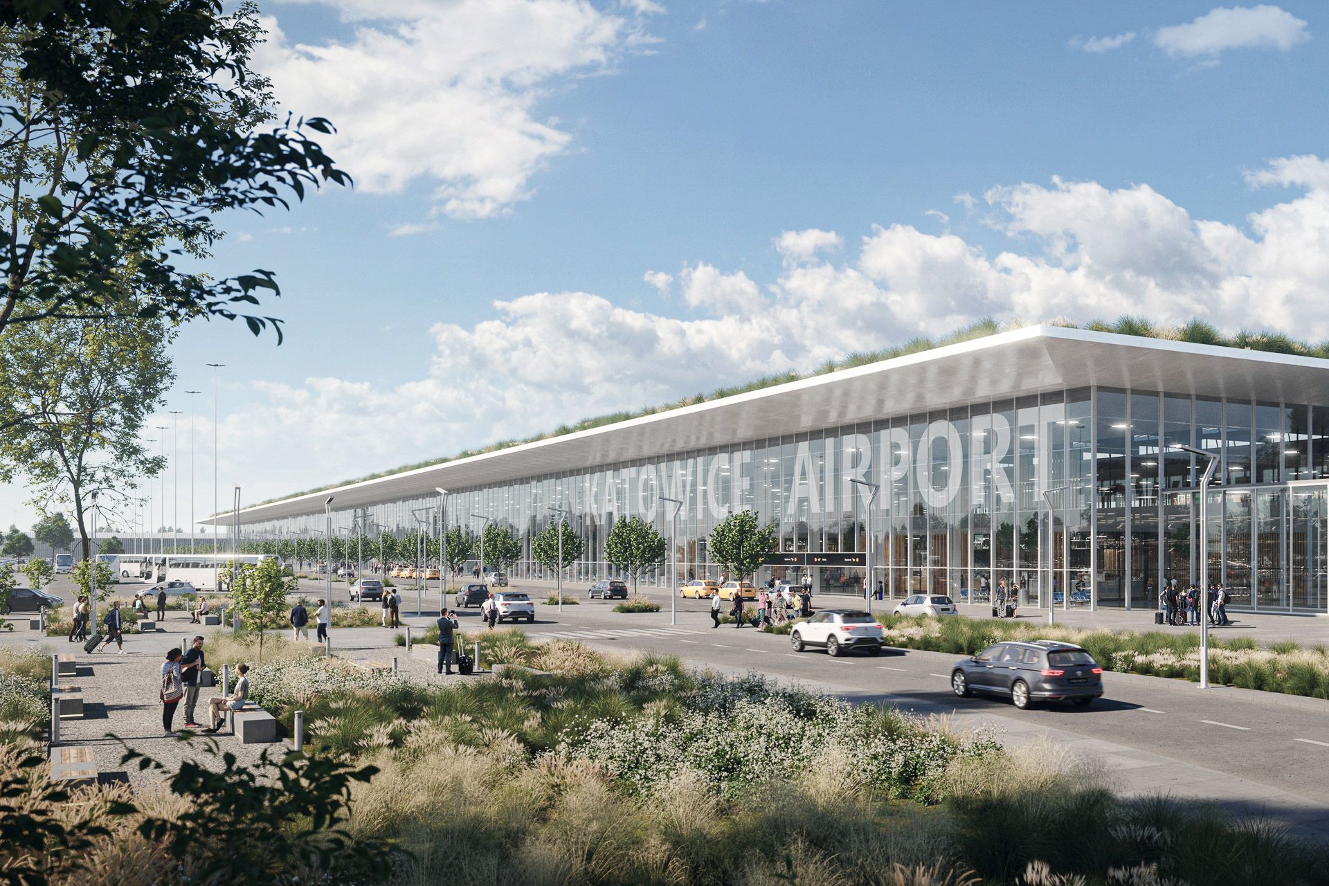 terminal airport - wizualizacja terminalu głównego