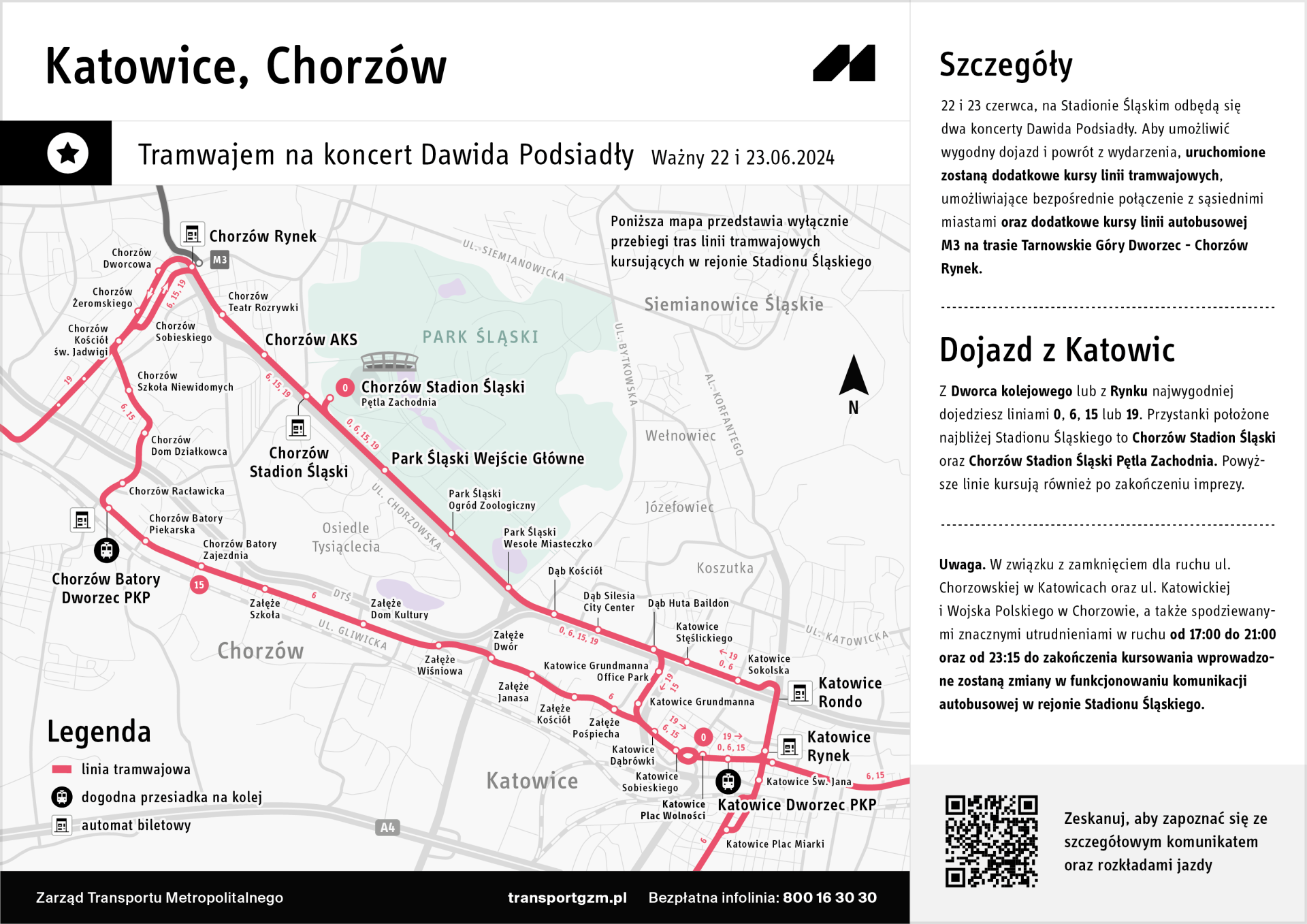 mapa komunikacji na koncert Dawida Podsiadło