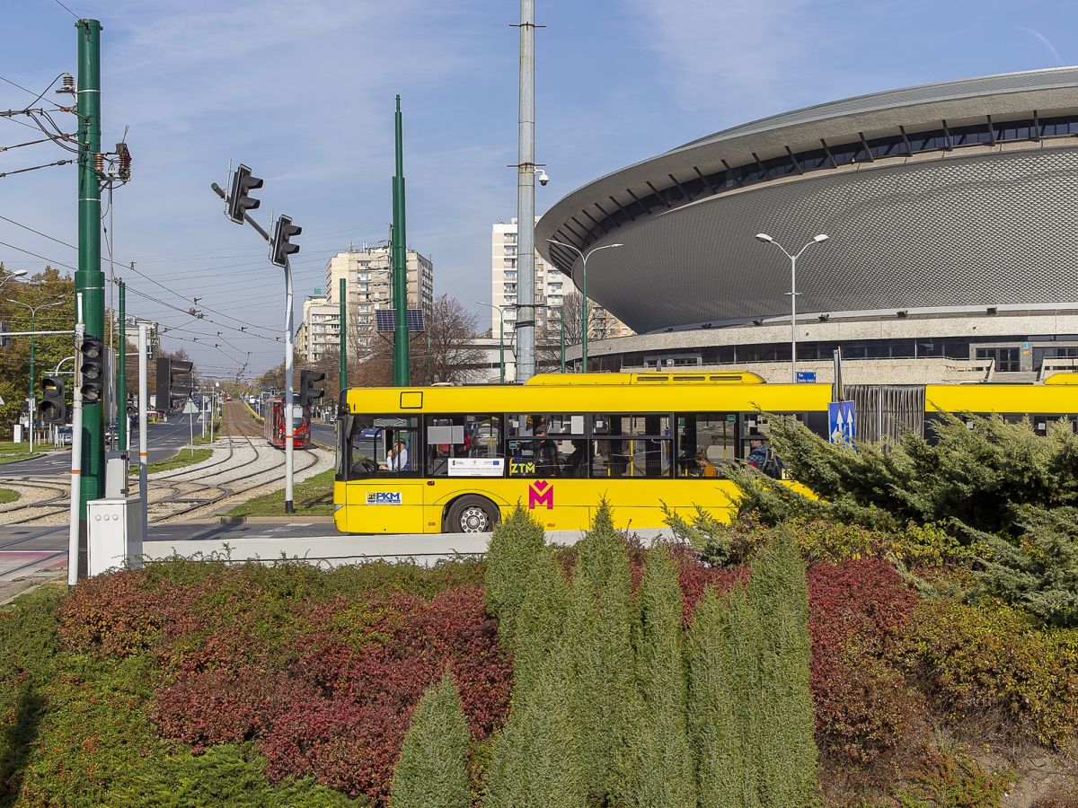 autobus i Sodek w Katowicach