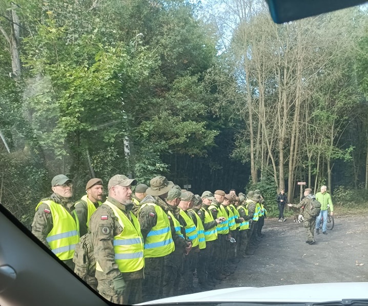 poszukiwania mężczyzny w lesie w katowicach