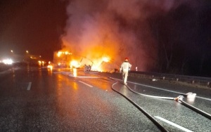 Śmiertelny wypadek na A4 w Zabrzu (2)