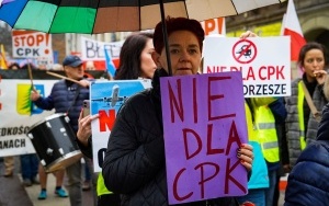 Protest przeciwko CPK w Katowicach [Listopad 2022] (20)