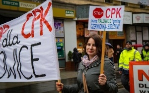 Protest przeciwko CPK w Katowicach [Listopad 2022] (3)