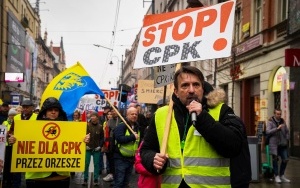 Protest przeciwko CPK w Katowicach [Listopad 2022] (7)