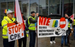 Protest przeciwko CPK w Katowicach [Listopad 2022] (17)