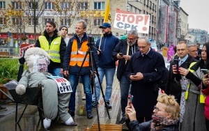 Protest przeciwko CPK w Katowicach [Listopad 2022] (8)