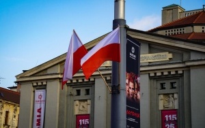 Biało-czerwone flagi w Katowicach (1)