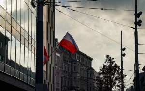 Biało-czerwone flagi w Katowicach (3)