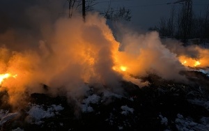 Pożar śmieci w Katowicach (5)