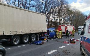 Wypadek na DK44 w Mikołowie (1)