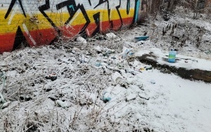Porzucone odpady w pobliżu torów przy ul. Mikołowskiej 7 (9)