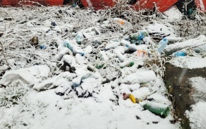 Porzucone odpady w pobliżu torów przy ul. Mikołowskiej 7 (7)
