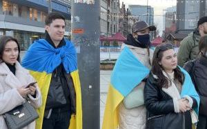 Ukraińcy manifestowali na rynku w Katowicach (9)
