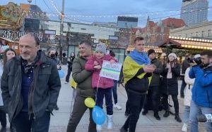 Ukraińcy manifestowali na rynku w Katowicach (17)