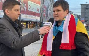 Ukraińcy manifestowali na rynku w Katowicach (8)