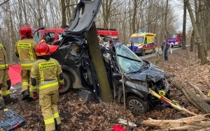 Wypadek na ul. Mysłowickiej w Katowicach (2)