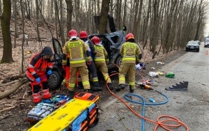 Wypadek na ul. Mysłowickiej w Katowicach (3)