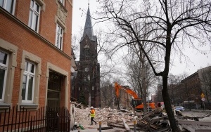 Zawalenie kamienicy na Bednorza w Katowicach. Trzeci dzień po tragedii (5)