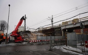Przebudowa wiaduktu na ul. Lwowskiej w Katowicach - styczeń 2023 (2)