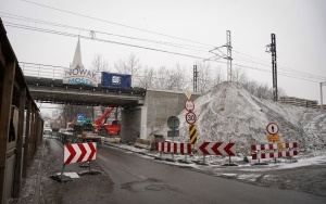 Przebudowa wiaduktu na ul. Lwowskiej w Katowicach - styczeń 2023 (10)