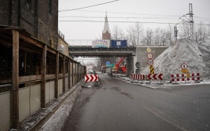 Przebudowa wiaduktu na ul. Lwowskiej w Katowicach - styczeń 2023 (4)