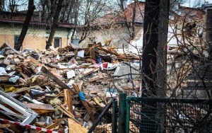 Zdjęcia z rozbiórki zawalonej kamienicy przy Bednorza w Katowicach (3)