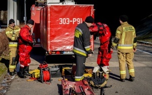 Ćwiczenia straży pożarnej w Katowicach (16)