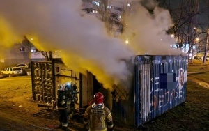 Pożar kontenera na Osiedlu Tysiąclecia