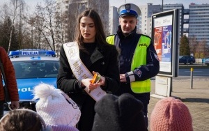 Akcja drogówki i Miss Polski na ulicy Chorzowskiej (4)