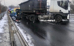 Wypadek na DK94 w Sosnowcu (1)