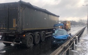 Wypadek na DK94 w Sosnowcu (3)