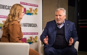 Aleksander Kwaśniewski gościem portalu WKATOWICACH.eu na EKG 2023 (4)