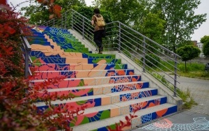 Artystyczne schody przy ASP w Katowicach (2)