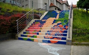 Artystyczne schody przy ASP w Katowicach (4)