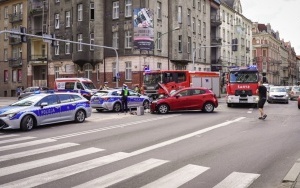 Wypadek na skrzyżowaniu Mickiewicza i Sokolskiej [12.06.2023] (5)