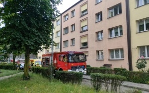 Pożar przy ul. Zamenhofa w Katowicach (3)