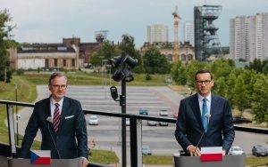 Premier Mateusz Morawiecki i premier Petr Fiala w Katowicach (2)