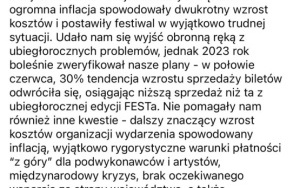 Usunięte oświadczenie na Facebooku Fest Festivalu (4)