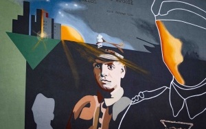 Mural upamiętniający harcmistrza Jerzego Lisa przy ul. Gliwickiej w Katowicach (8)