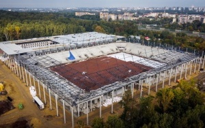 Postęp prac na budowie Stadionu Miejskiego w Katowicach [PAŹDZIERNIK 2023] (20)