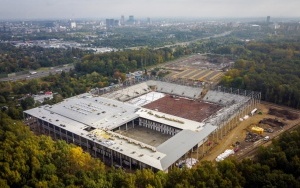 Postęp prac na budowie Stadionu Miejskiego w Katowicach [PAŹDZIERNIK 2023] (18)