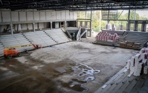 Postęp prac na budowie Stadionu Miejskiego w Katowicach [PAŹDZIERNIK 2023] (7)