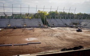 Postęp prac na budowie Stadionu Miejskiego w Katowicach [PAŹDZIERNIK 2023] (3)