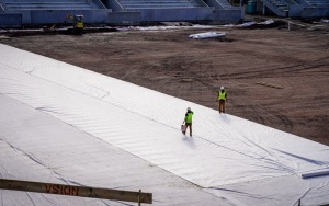 Postęp prac na budowie Stadionu Miejskiego w Katowicach [PAŹDZIERNIK 2023] (1)